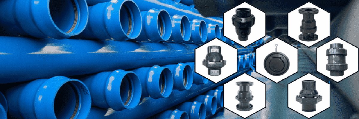 Hệ thống van nhựa 1 chiều uPVC dùng cho hồ bơi và lọc nước công nghiệp