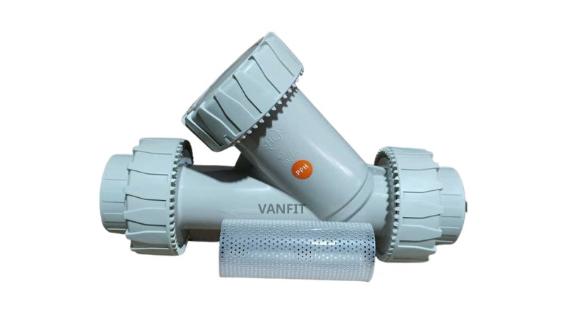 Y lọc nhựa pph có các size dn15-dn20-dn25-dn32-dn40-dn50-dn65-dn80-dn100