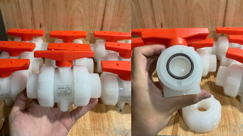 Van bi nhựa PVDF